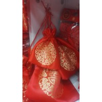 Lucky red gift bag, medium sized, , A-422