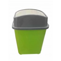 Plastic rubbish bin with lid, A-173