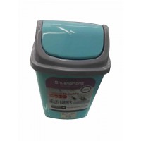 Plastic rubbish bin with lid, A-169